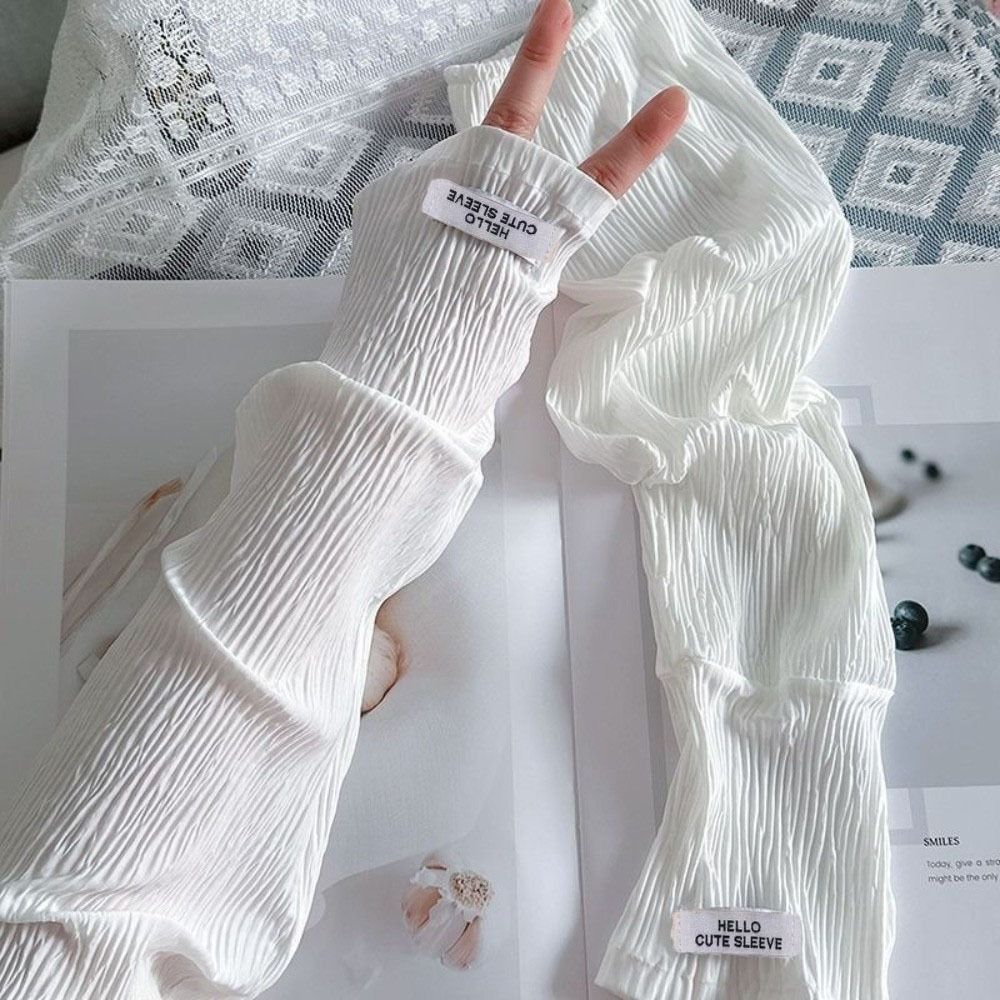 Elastic Lace Trim - 통기성 있는 레이스 자외선 차단 슬리브,