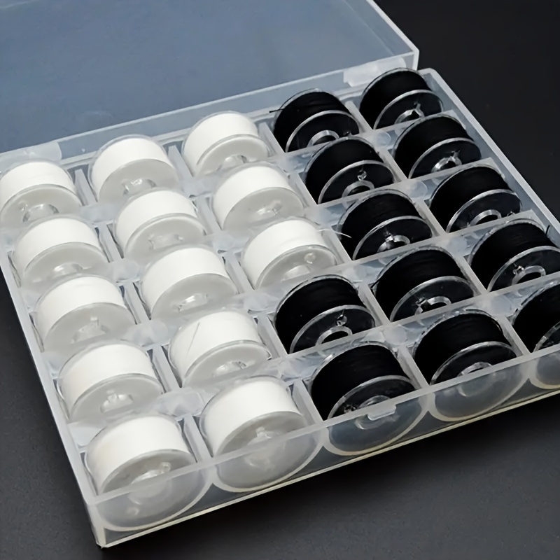 Craft Embellishment Storage - 25/PCS/BOX 상처 재봉사, 흑백 홈 재봉