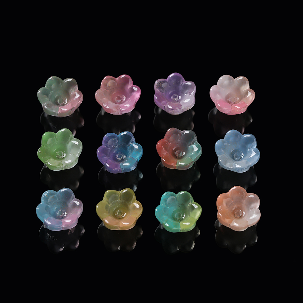 20개 컬러풀한 은방울꽃 모양 비즈 12x11mm 램프 - Embellishment Crafts 리뷰 및 가격