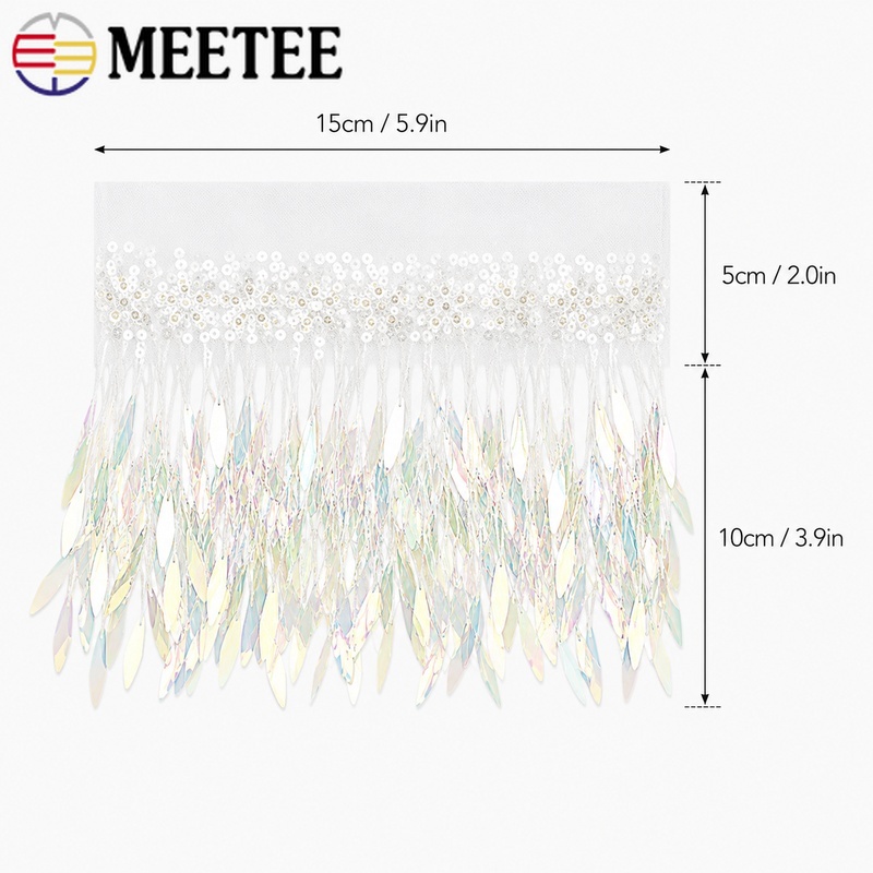 2~10야드, 15cm 망사 술 장식, 반짝이 술, 레 - Fringe Ribbon Sewing 리뷰 및 가격
