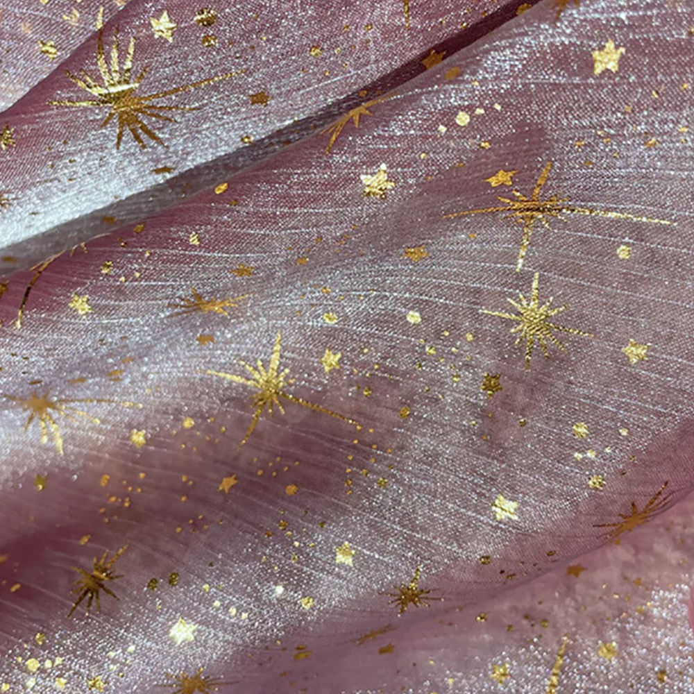 반짝이 반짝 이는 브론 징 스타 문 Organza 패브 - Sequin Fabric Panel 리뷰 및 가격