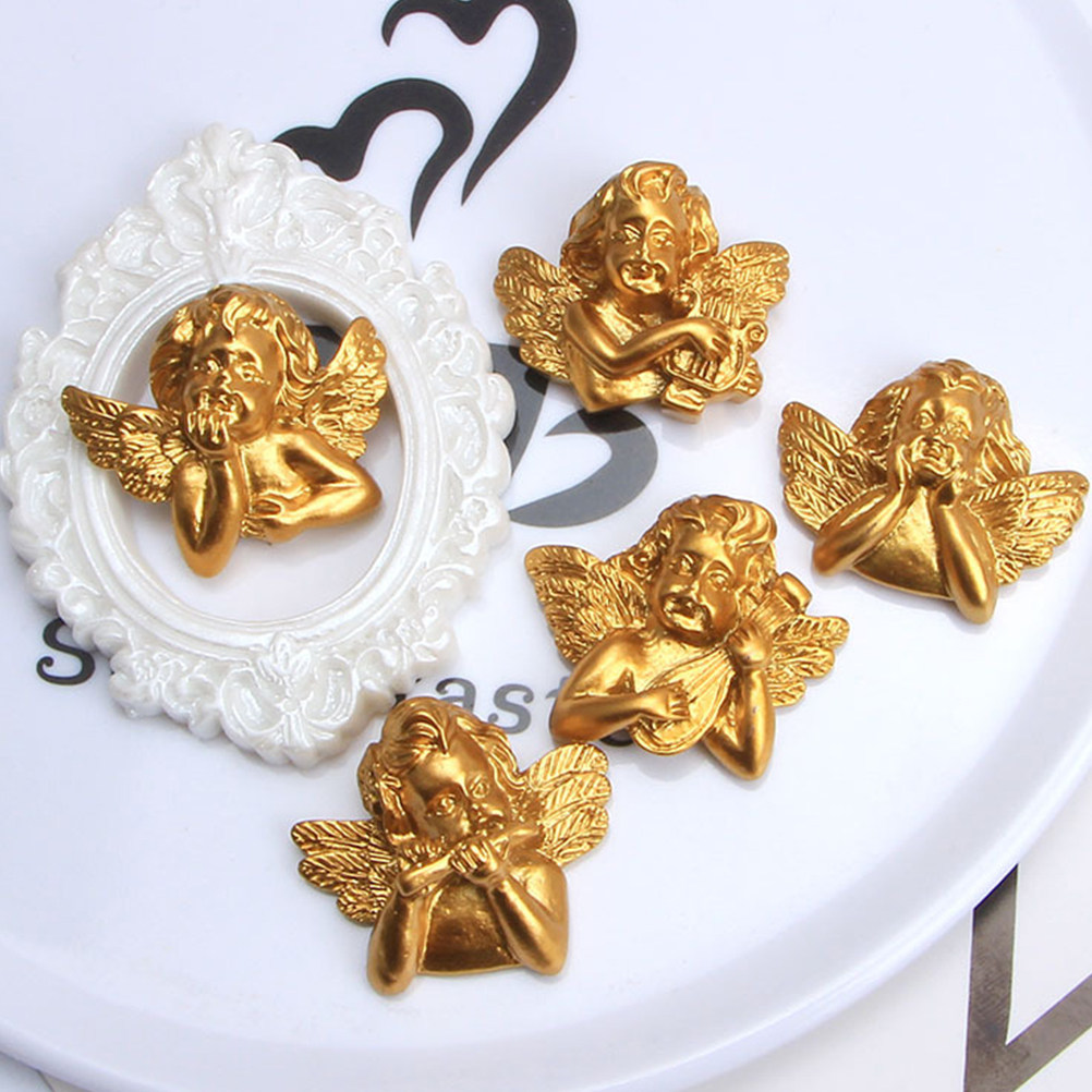15개 레진 천사 액세서리 공예 DIY 참 장식 플랫백 - Embellishment Crafts 리뷰 및 가격