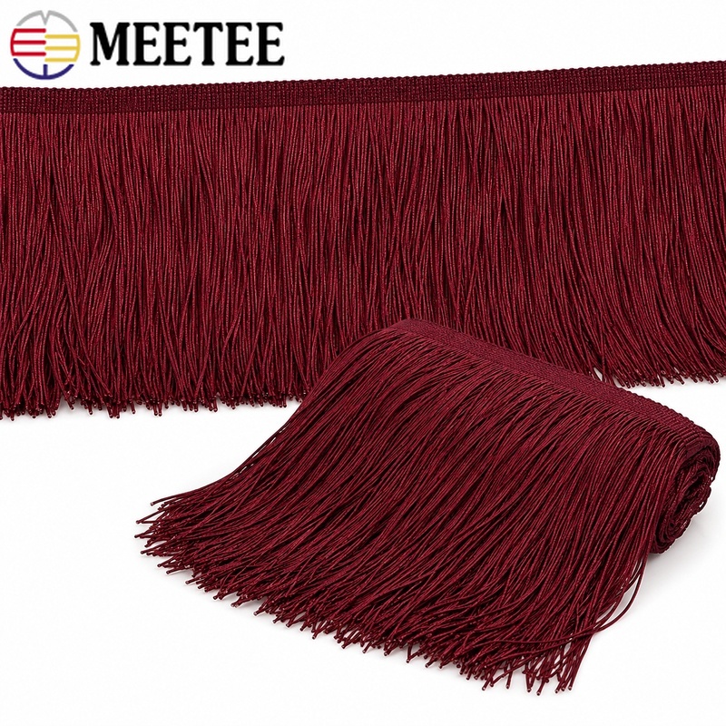 5/10야드 10-30cm 레드 태슬 프린지 트림 폴리 - Fringe Ribbon Sewing 리뷰 및 가격