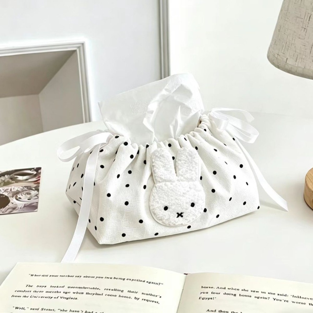 귀여운 미피 웨이브 자수 드로스트링 티슈 보관 가방 침 - Craft Embellishment Storage 리뷰 및 가격