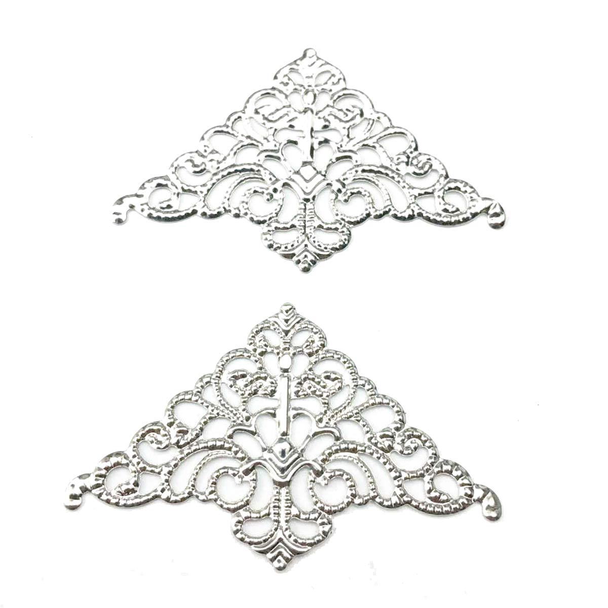 200개입 속이 빈 삼각형 필리그리 장식 32x51mm - Embellishment Crafts 리뷰 및 가격