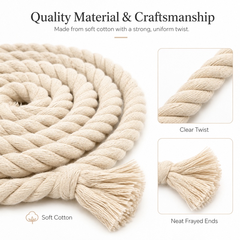 5M 5-20mm 면 꼬임 로프 신발끈, 후드티 끈,  - Cord Trim Twisted 리뷰 및 가격